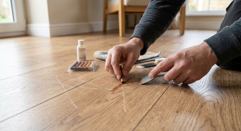 Laminate Floor Scratch Repair