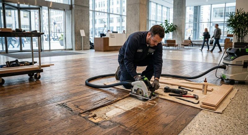 Our team working on Flooring Service projects in Longmont, CO